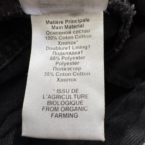 Isabel Marant "Lemony" Jeans in Black, size 34 (Fits like a 24 in jeans) HEMMED - Picture 7 of 11